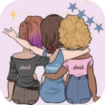 bff girl android application logo